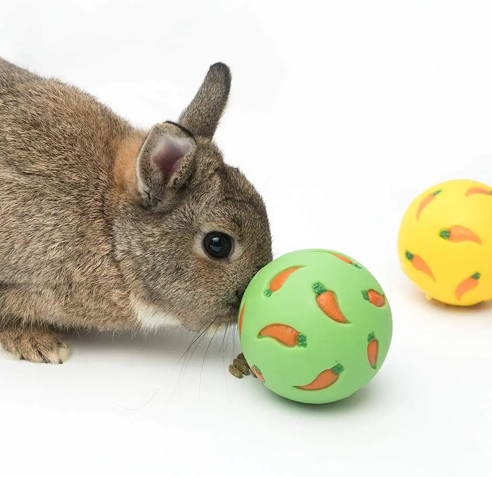 1pcs Rabbit Treat Ball Pet Slow Feeder